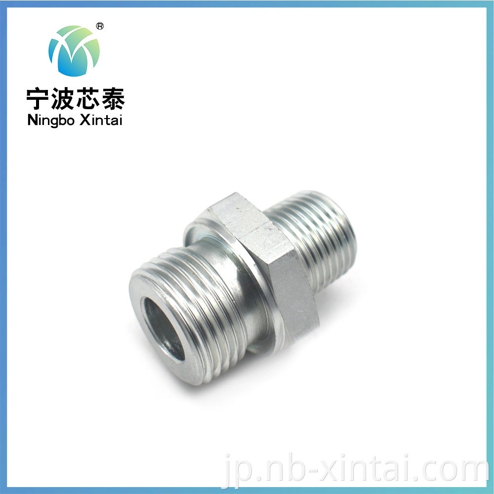 OEM China Suppliers Fastener Manufacture Hidraulic Fittings Male Thread Hex WaterまたはOil Pipe Connectorの価格